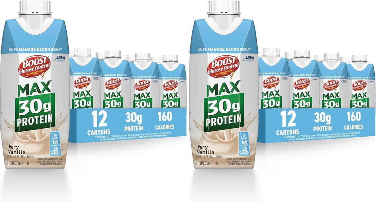 Boost Glucose Control Max Nutritional Drink, Vanilla, 11 oz