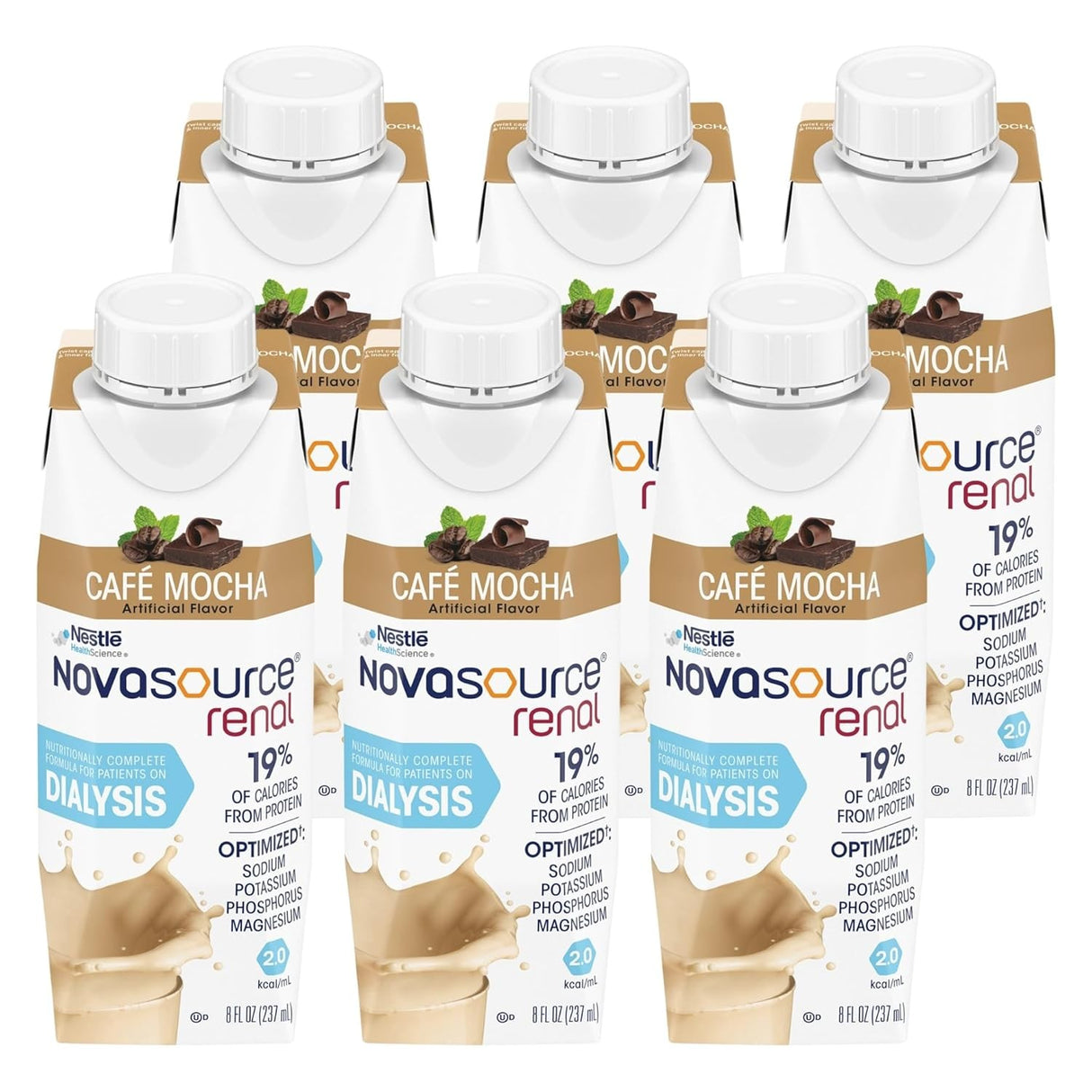 Novasource Renal Oral Supplement, Café Mocha, 8 oz