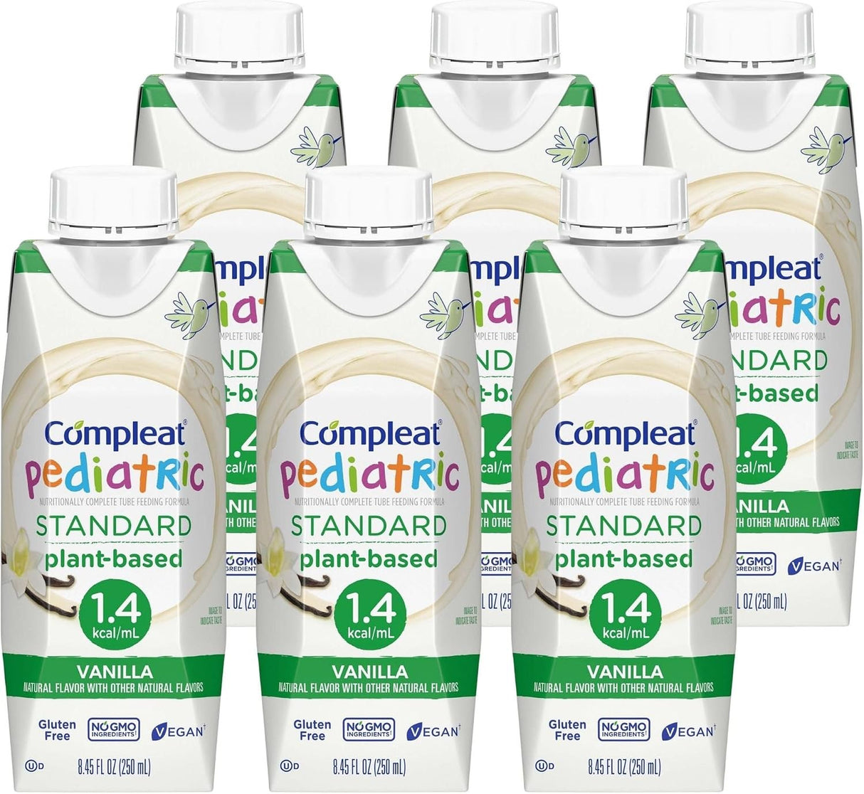 Compleat Pediatric Standard Nutrition Shake, Vanilla, 8.45 oz