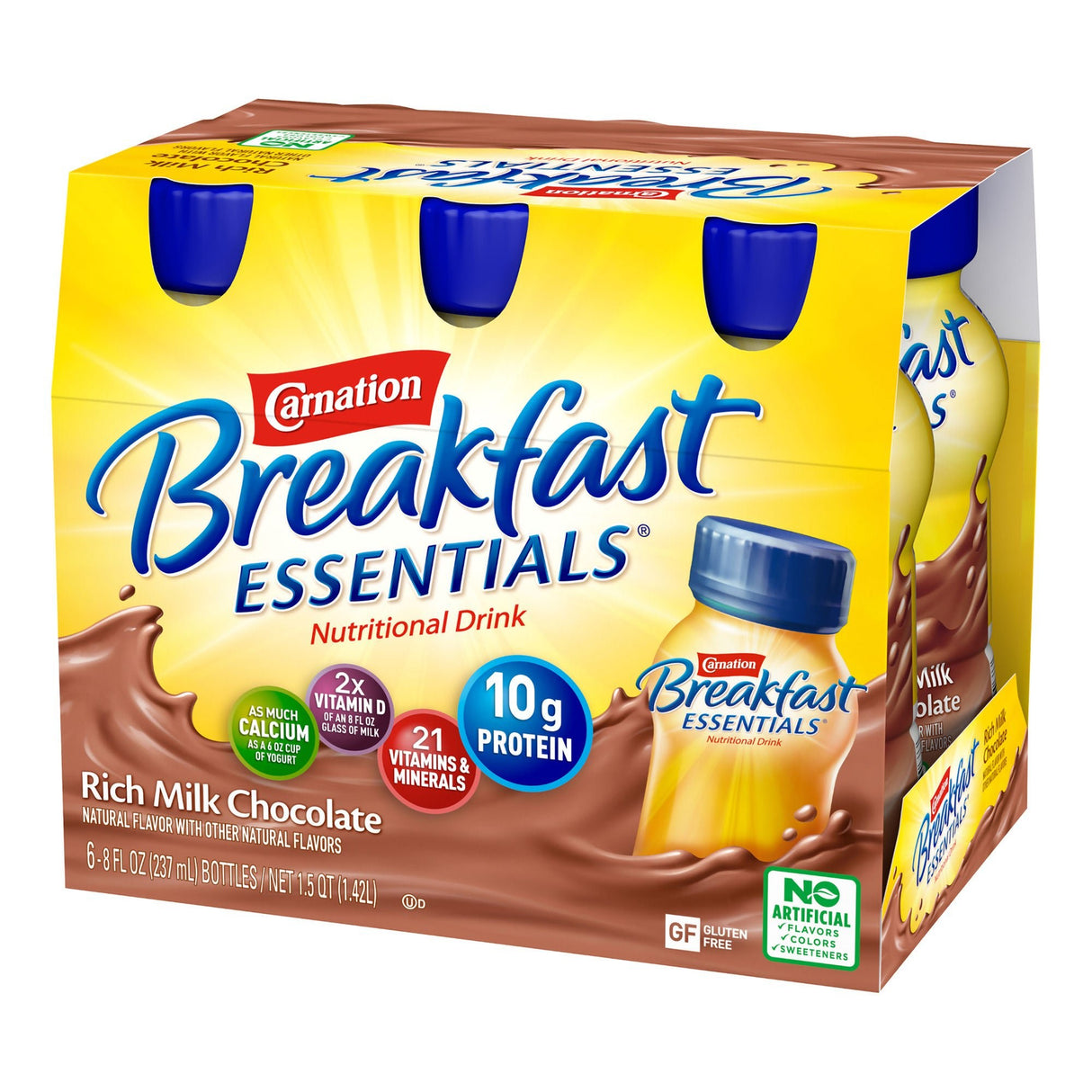 Carnation Breakfast Essentials Oral Supplement Drink, Rich Milk Chocolate, 8 oz