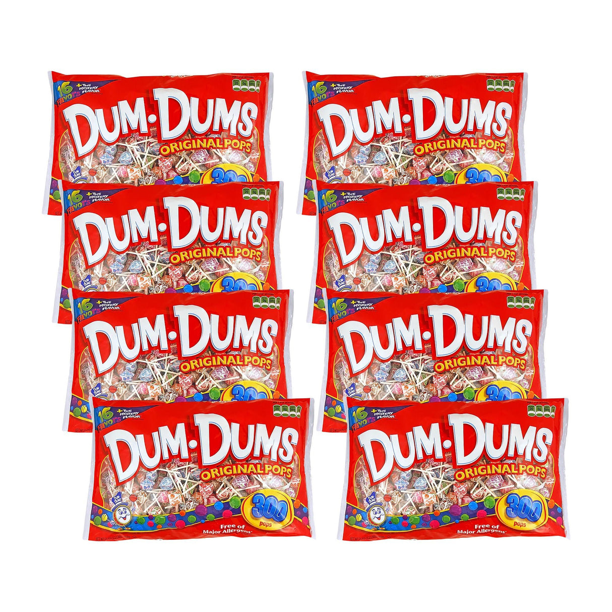 Dum Dums Original Mix Lollipops, 300 Count