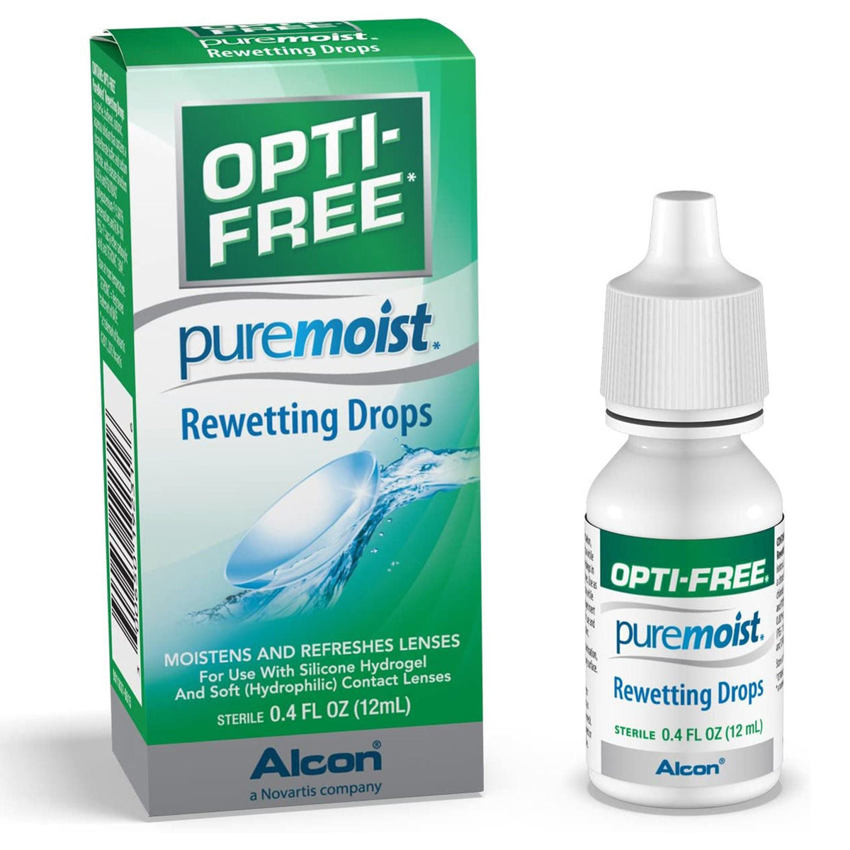 Opti-Free Puremoist Rewetting Drops, Citrate Buffer / Sodium Chloride, 0.4 oz, Sterile - 00065019231 - LL Medico