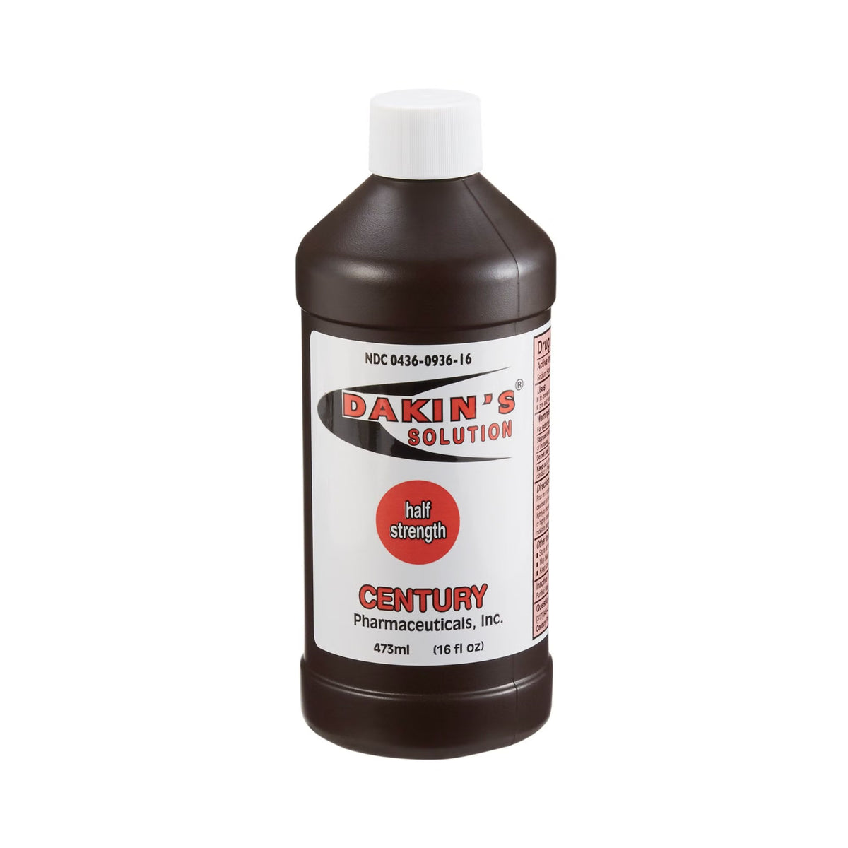 Dakin's Solution Half Strength, Antimicrobial Wound Cleanser, Nonsterile, 16 oz - 00436093616 - LL Medico