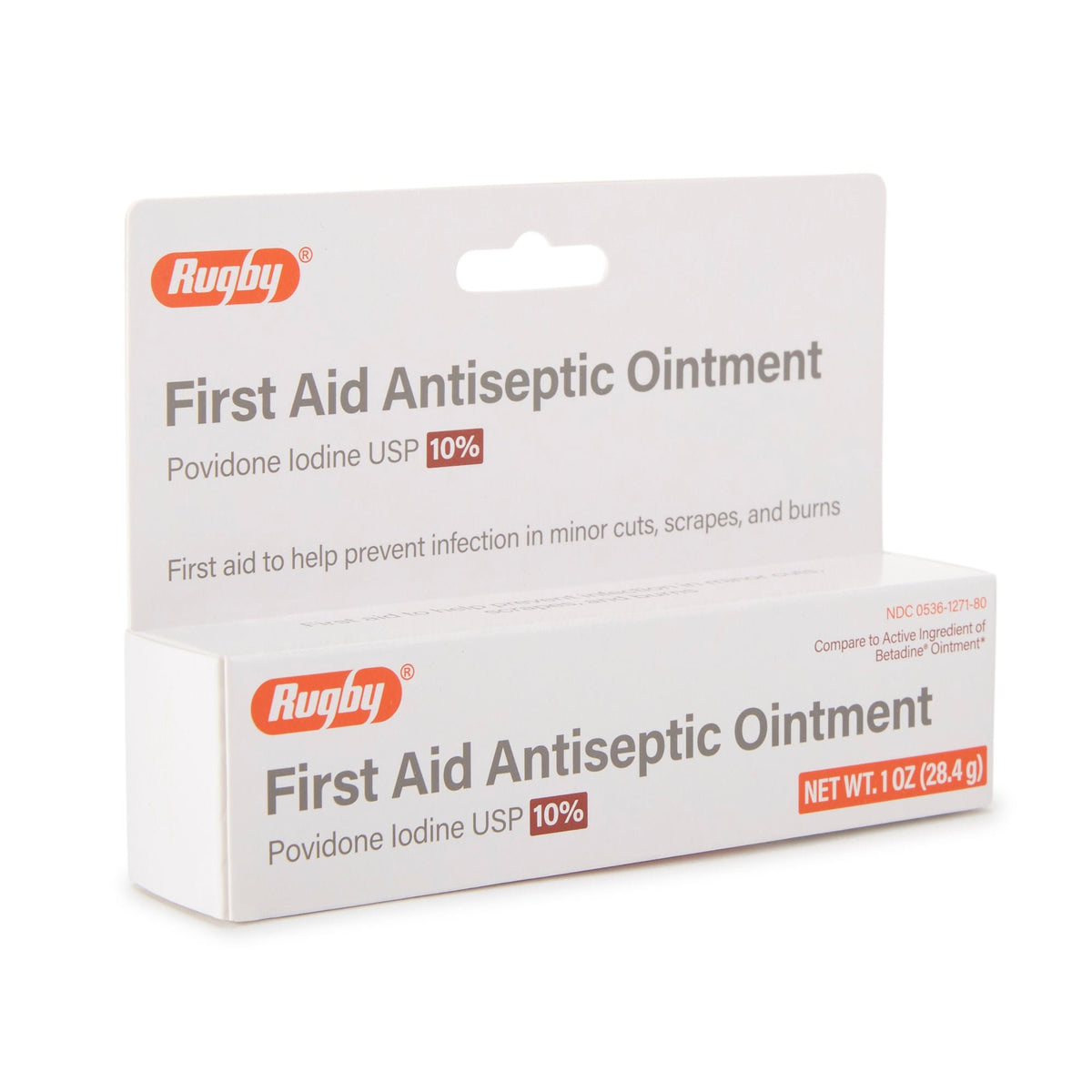Rugby Povidone-Iodine Antiseptic Ointment, 1 oz - 00536127180 - LL Medico