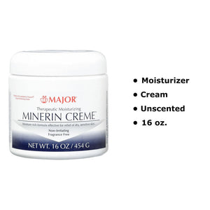 Minerin Creme Therapeutic Moisturizer, 16-ounce jar