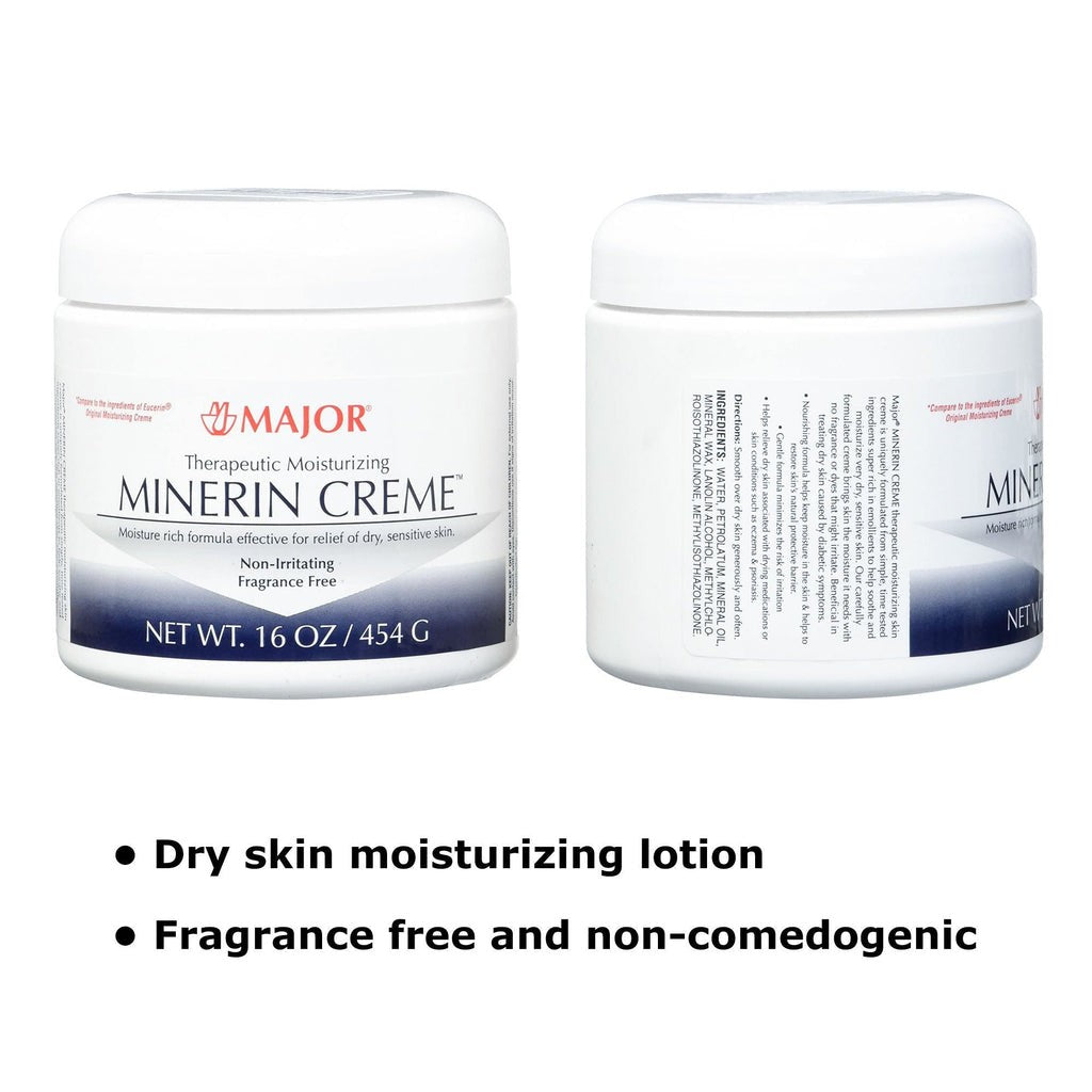 Minerin Creme Therapeutic Moisturizer, 16-ounce jar