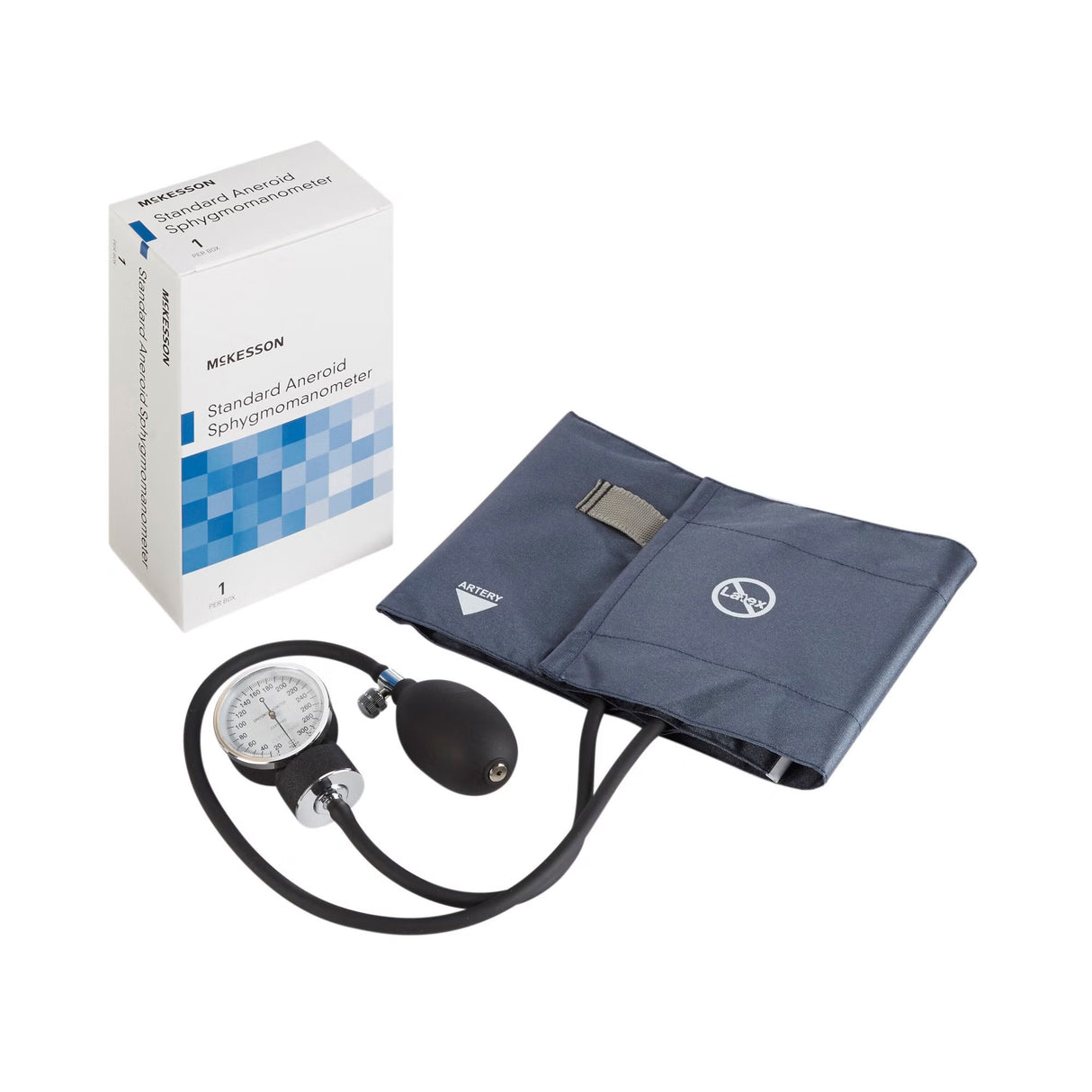 McKesson Aneroid Sphygmomanometer, Pocket Style, Large Adult Cuff, 34 - 50 cm