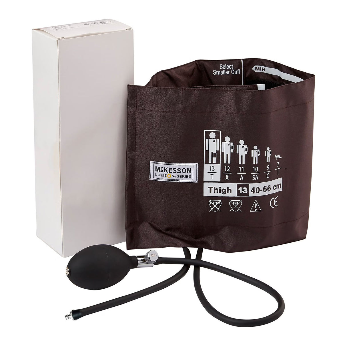 McKesson LUMEON Blood Pressure Cuff and Bulb, Thigh, 40 to 66 cm