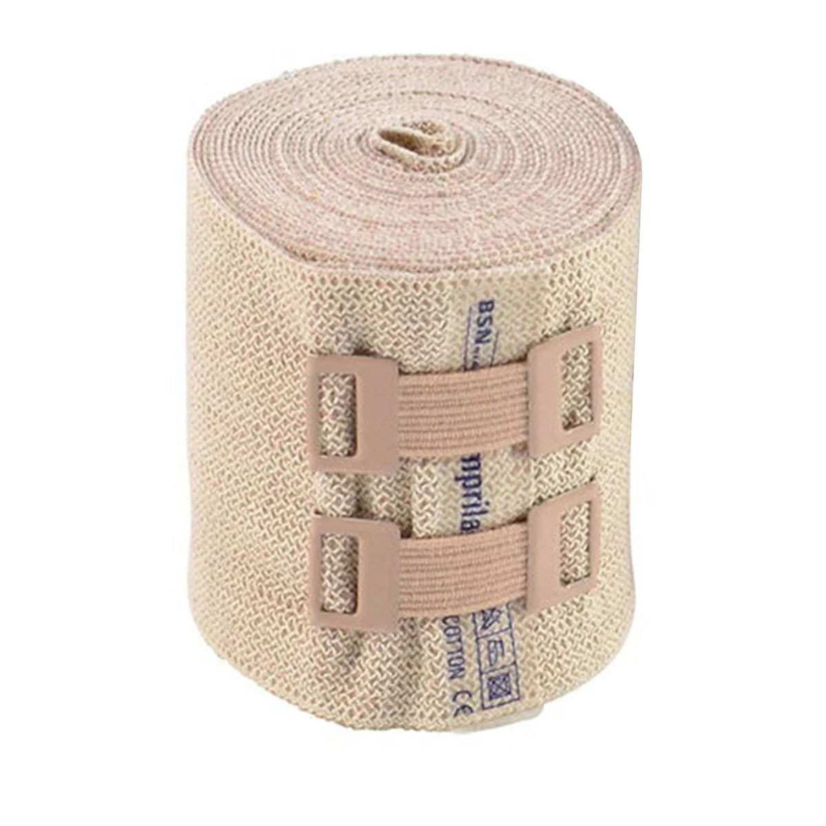 Comprilan Compression Bandage, Clip Detached Closure, Tan, Cotton, NonSterile, 2.4" x 5.5' - 01026000-Single - LL Medico