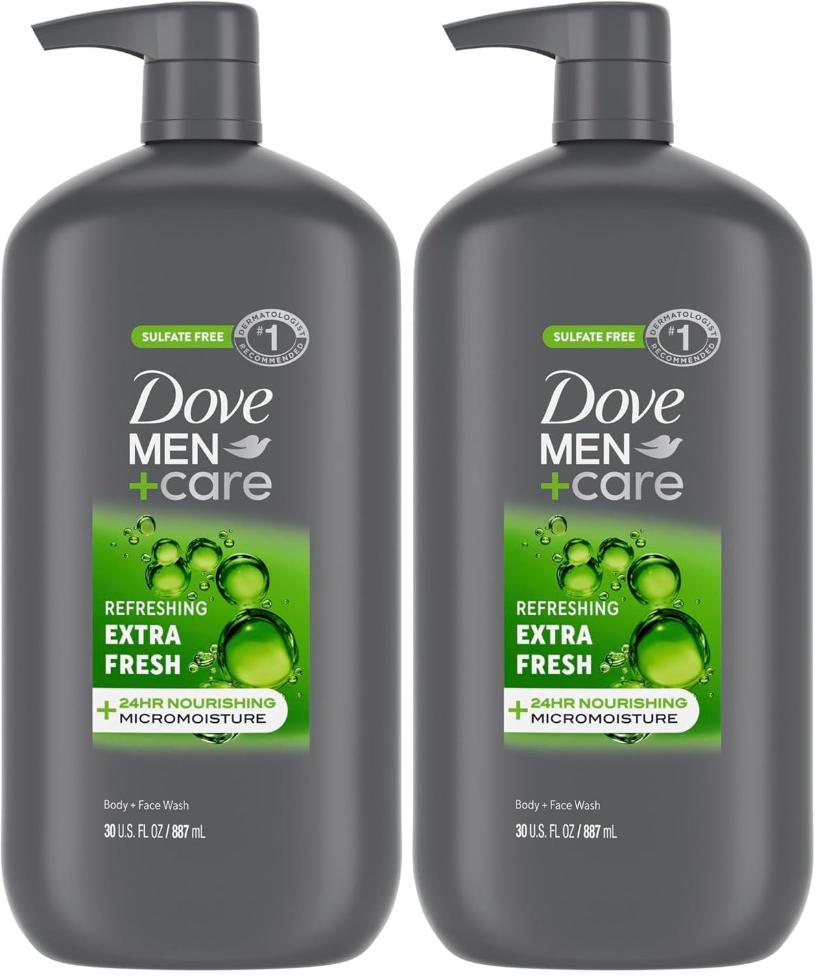 Dove Men+Care Body and Face Wash, Extra Fresh, 13.5 fl oz
