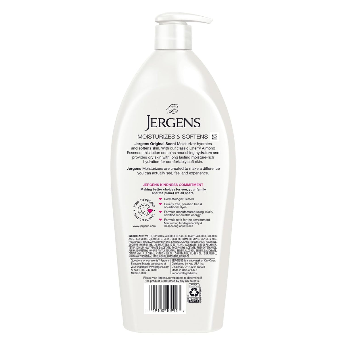 Jergens Original Cherry Almond Hand and Body Lotion, 10 oz - 01910010993 - LL Medico