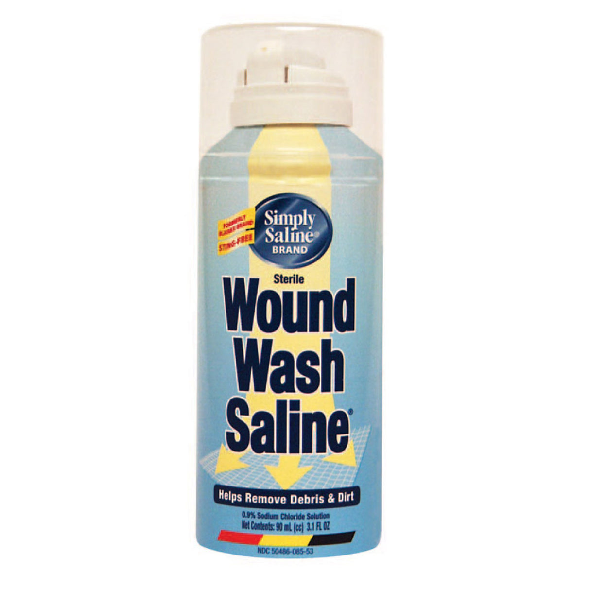 Arm & Hammer Simply Saline Wound Wash Spray, Sterile, 3.1 fl oz (90 mL) - 02260008553 - LL Medico