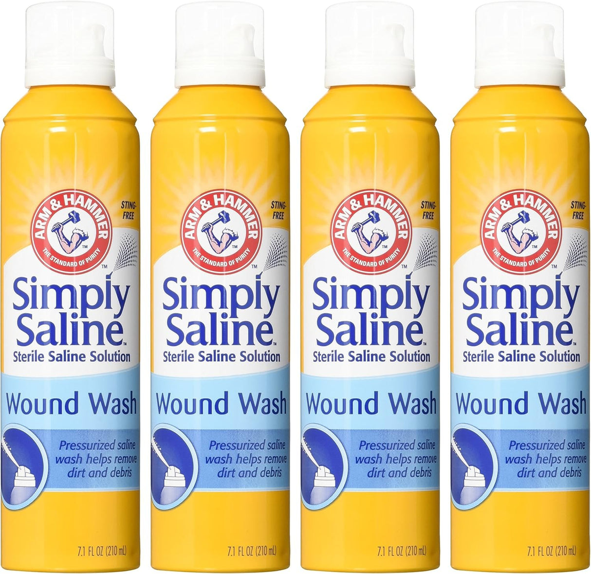 Arm & Hammer Simply Saline Wound Wash Spray, Sterile, 3.1 fl oz (90 mL) - 02260008553 - LL Medico