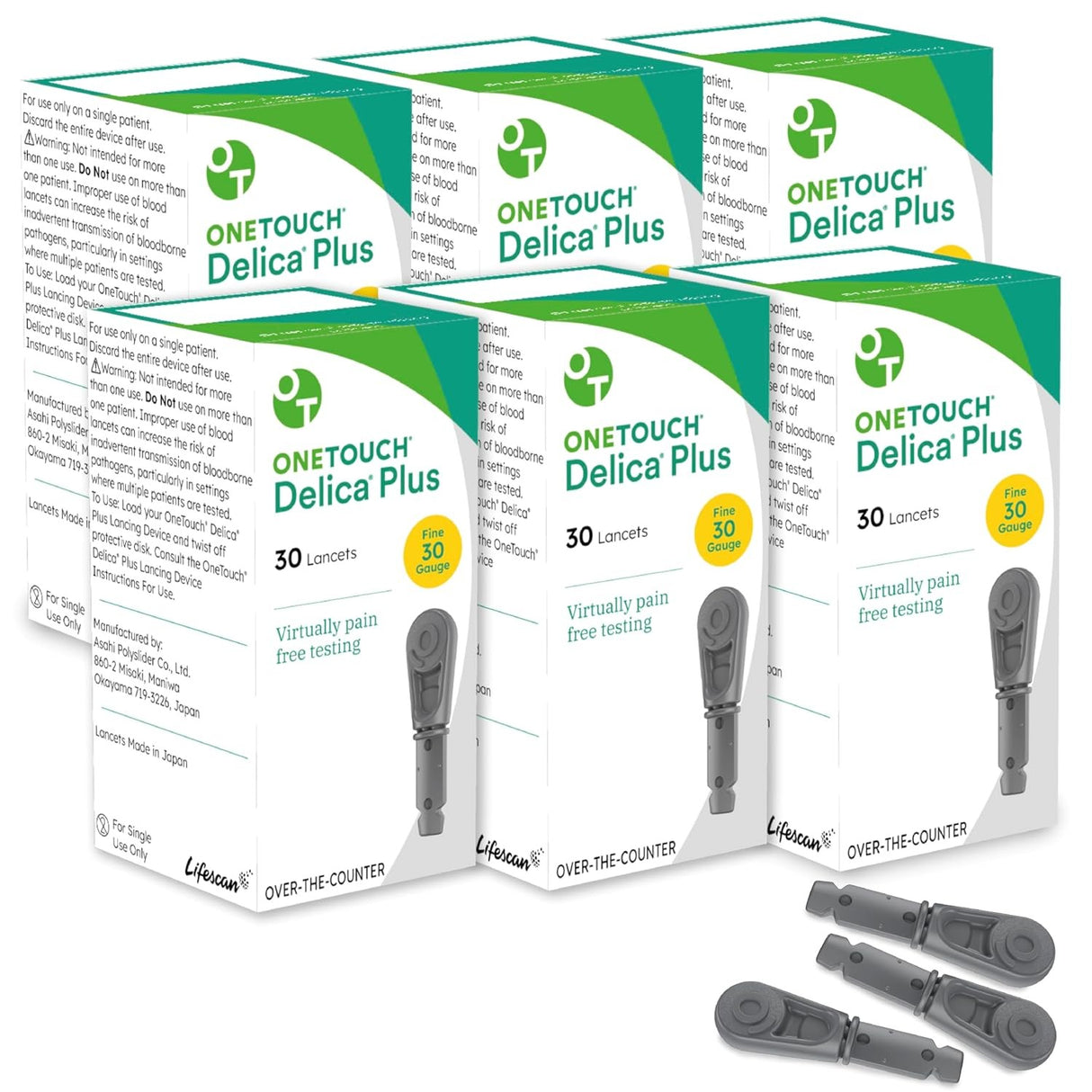 LifeScan OneTouch Delica Plus Lancets, 30 Gauge, 100 Count