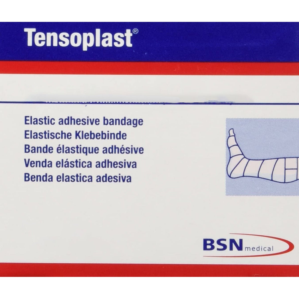 Tensoplast Elastic Adhesive Bandage, No Closure, Tan, Nonsterile, Medium Compression, 5 Yard Length - LL Medico
