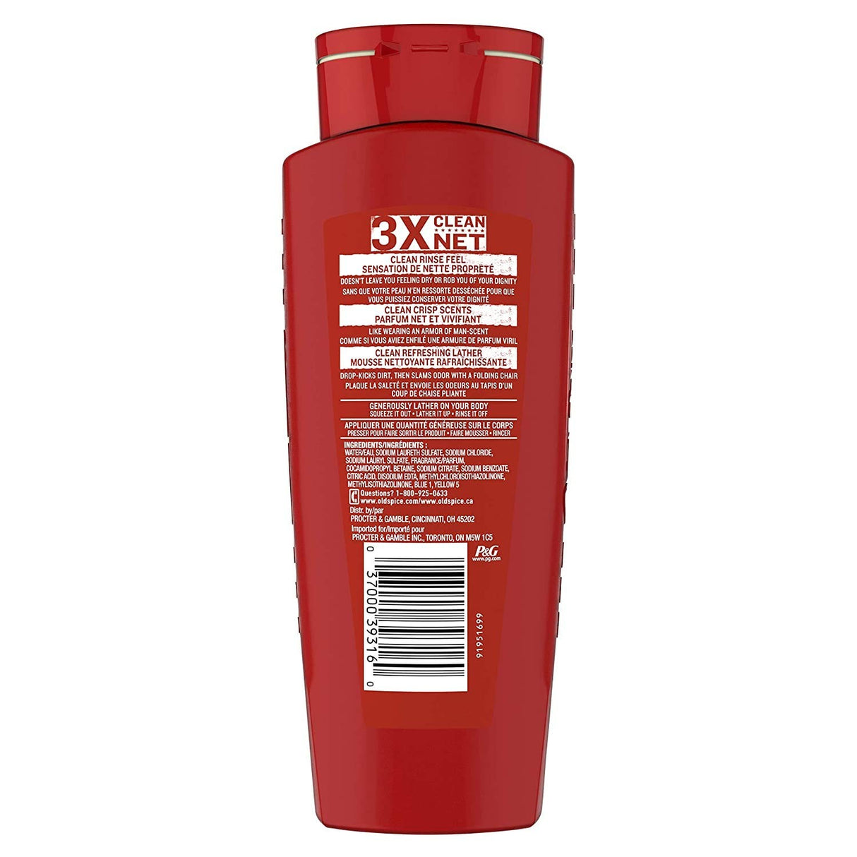 Old Spice Pure Sport High Endurance Body Wash, 18 oz, 4 Pack