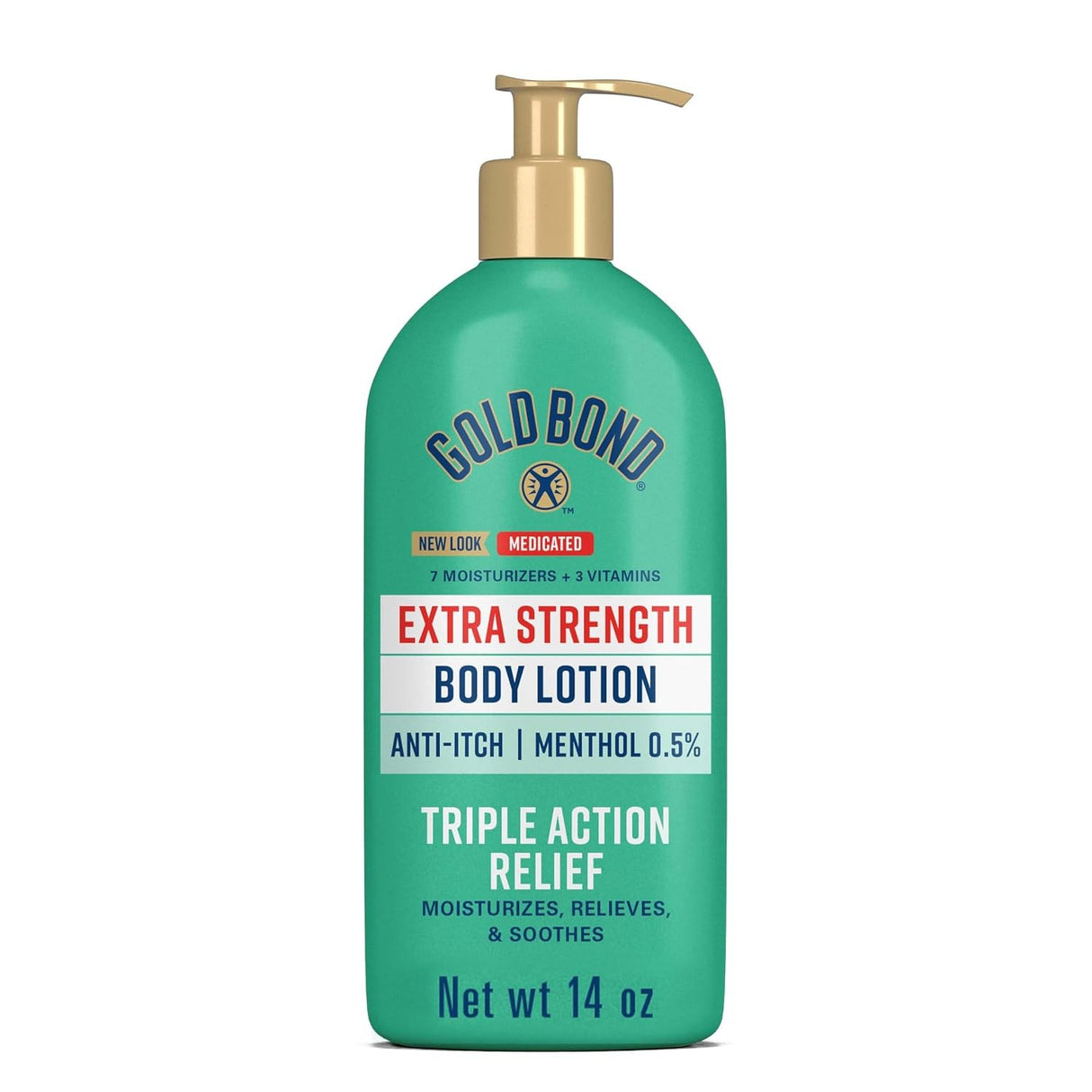 Gold Bond Extra Strength Medicated Anti-Itch Body Lotion, Menthol 0.5%, 14 oz