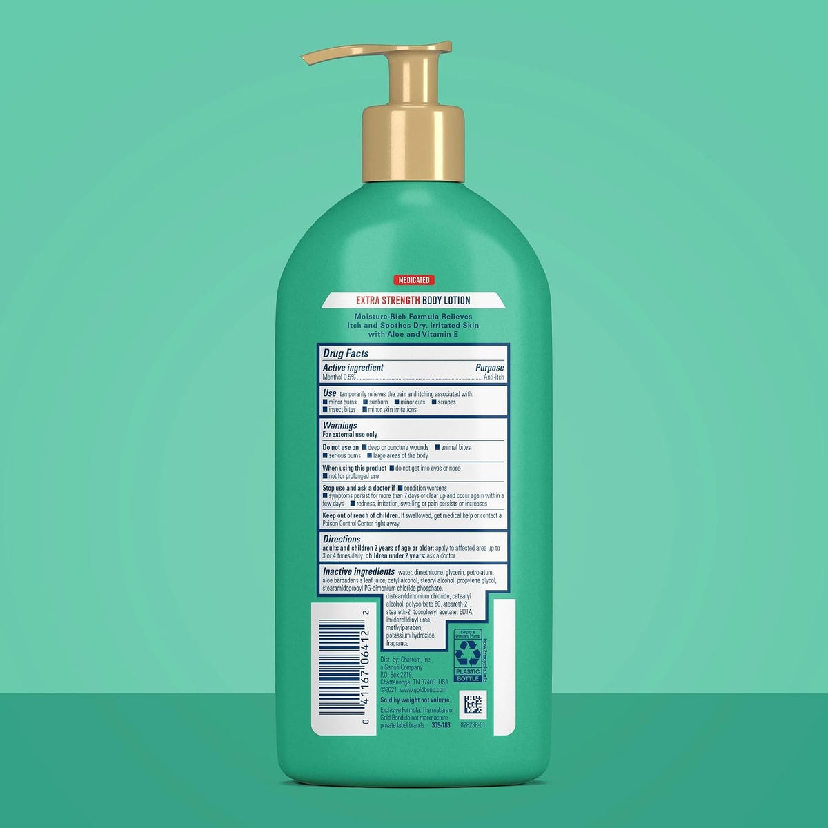 Gold Bond Extra Strength Medicated Anti-Itch Body Lotion, Menthol 0.5%, 14 oz