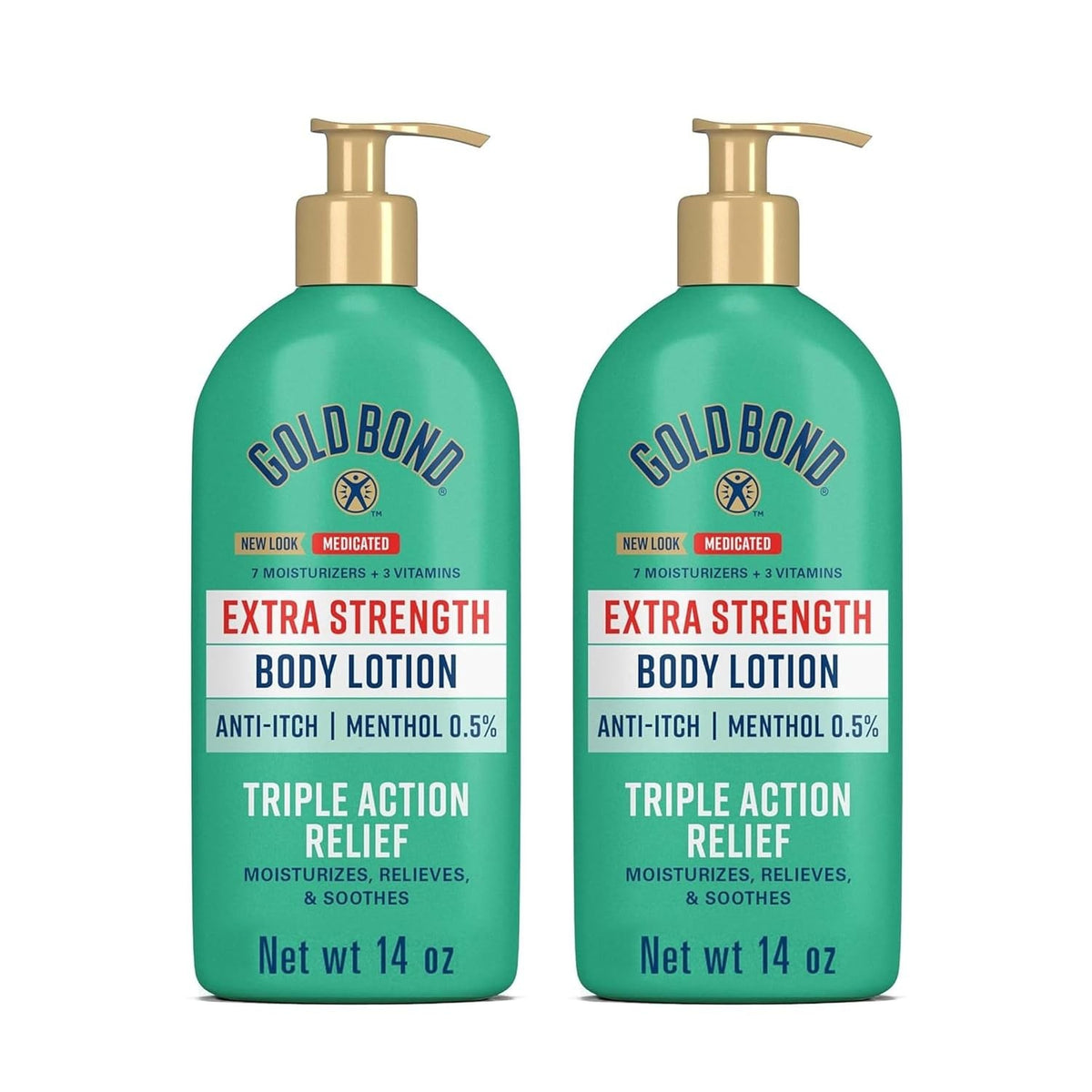 Gold Bond Extra Strength Medicated Anti-Itch Body Lotion, Menthol 0.5%, 14 oz