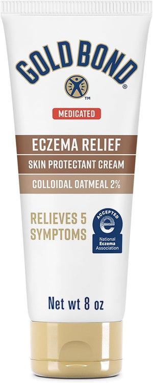Gold Bond Eczema Relief Skin Protectant Cream, Unscented, 8 oz