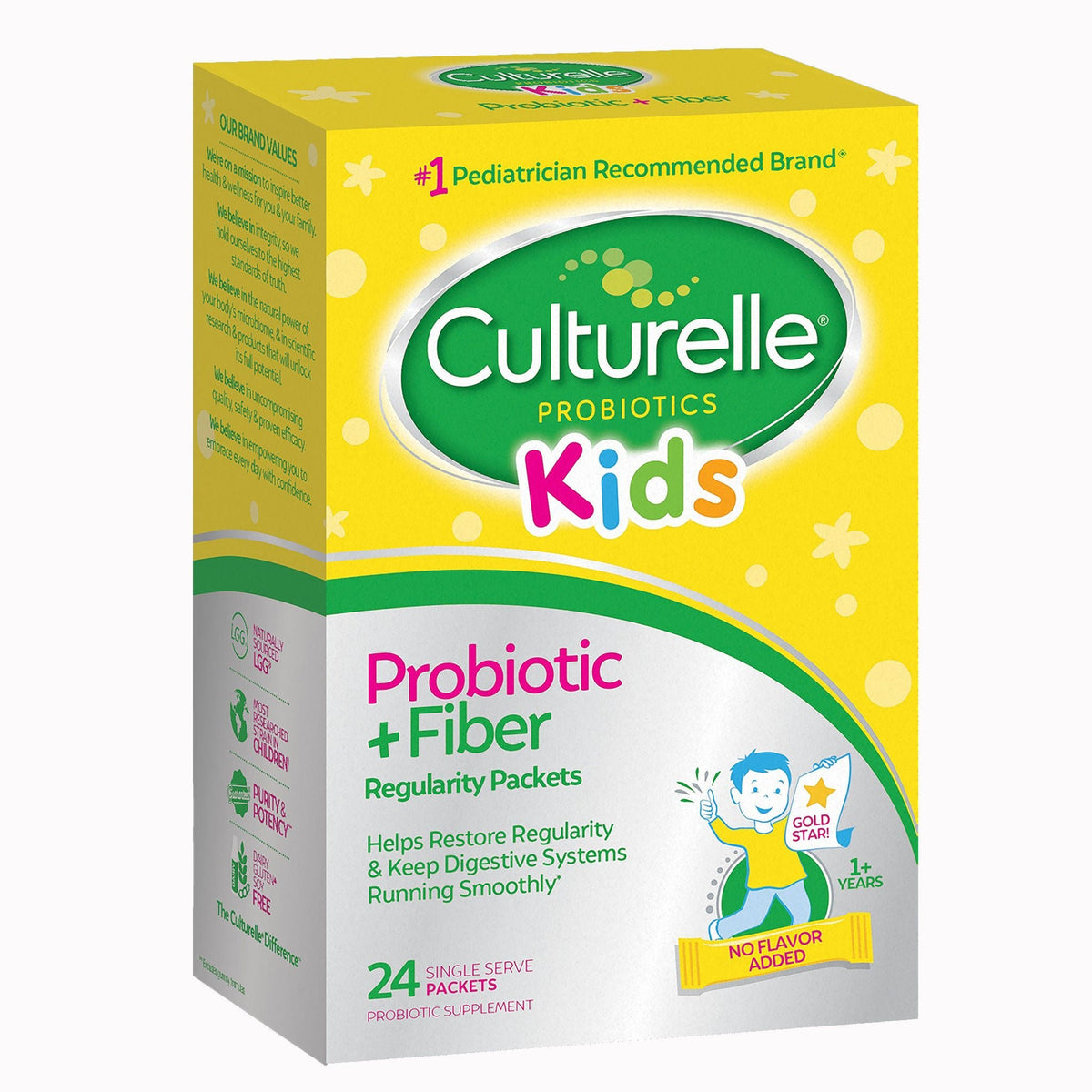 Culturelle Kids Probiotic + Fiber Packets, Dietary Supplement, Ages 1+ - 049100400372 - LL Medico