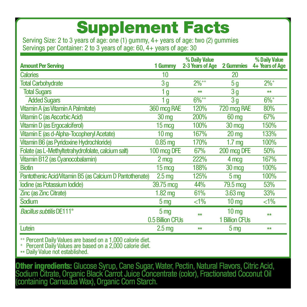 Culturelle Kids Multivitamin + Probiotic Gummies with Lutein, Ages 2+ - 049100401485 - LL Medico