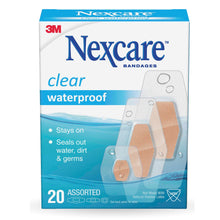 3M Nexcare Clear Waterproof Bandages, Sterile, Assorted Sizes, Box of 20 - 05113199524 - LL Medico