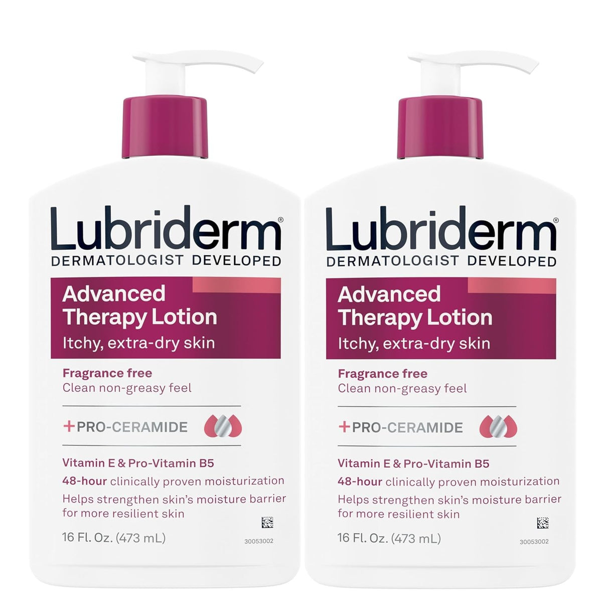Lubriderm Advanced Therapy Lotion, Fragrance Free, 16 fl oz
