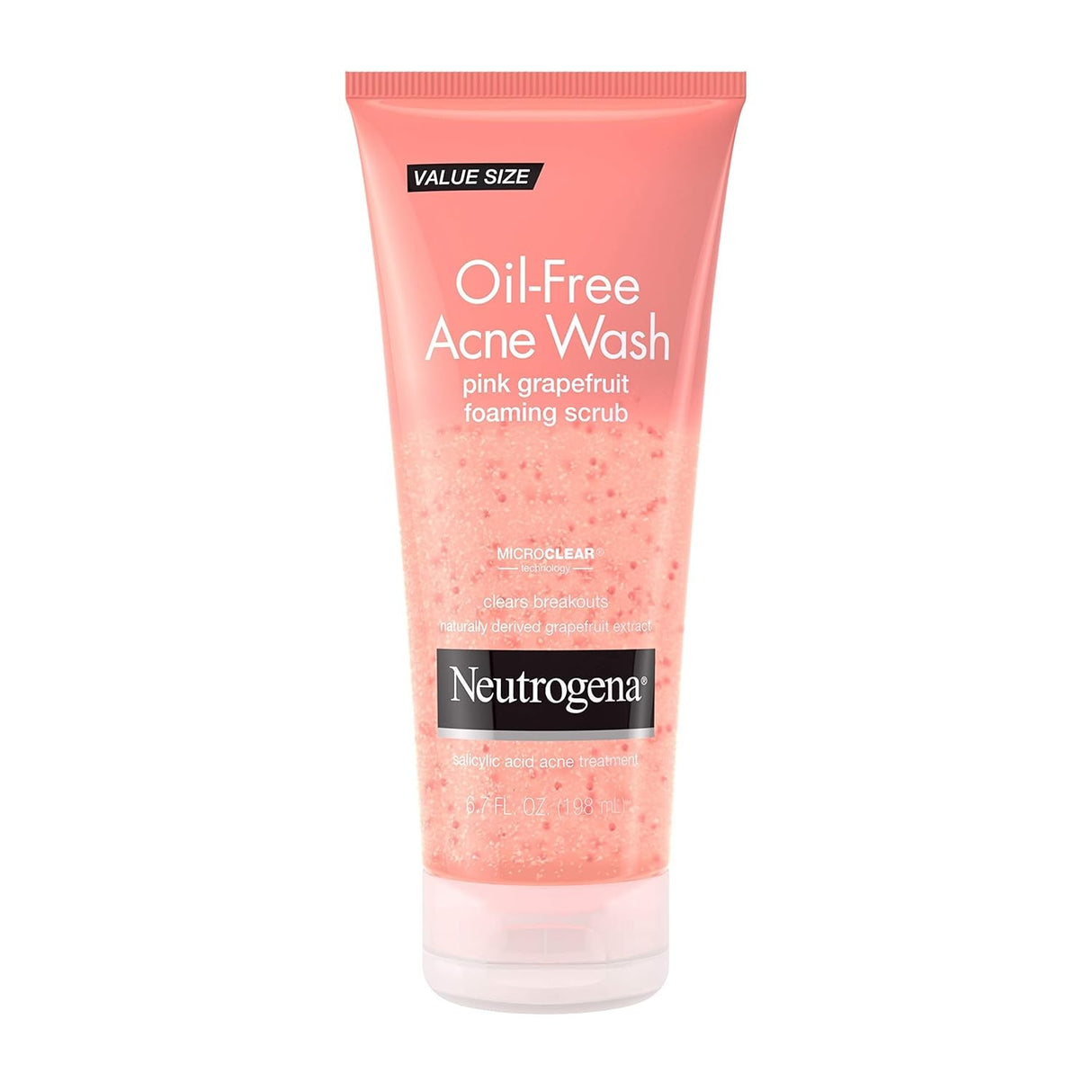 Neutrogena Oil-Free Acne Wash Pink Grapefruit Foaming Scrub, 6.7 fl oz
