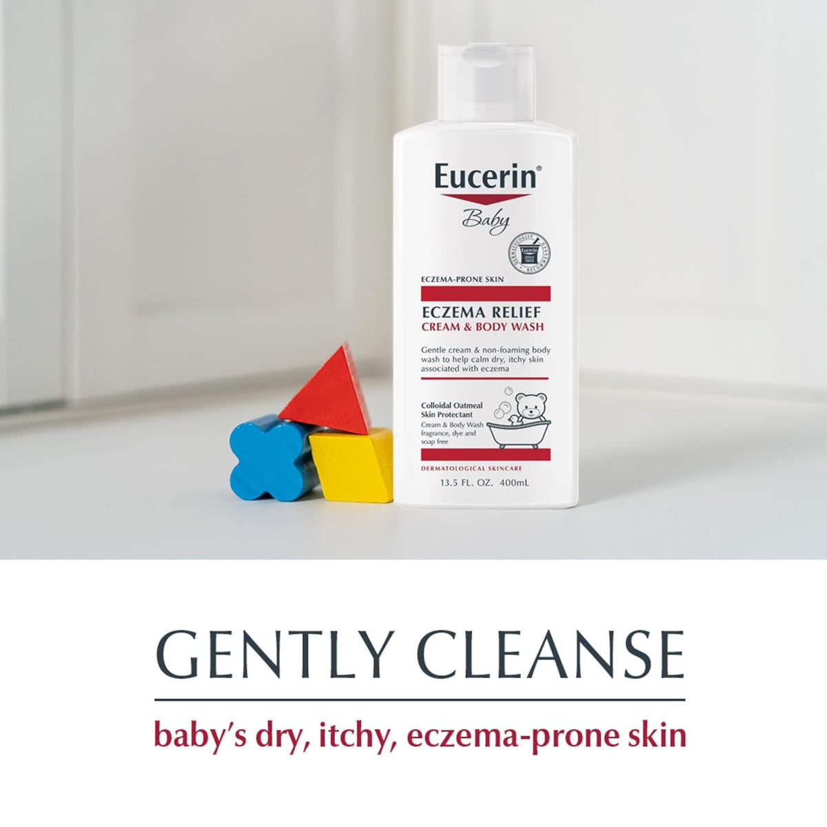 Eucerin Baby Eczema Relief Cream & Body Wash, Unscented, 13.5 fl oz