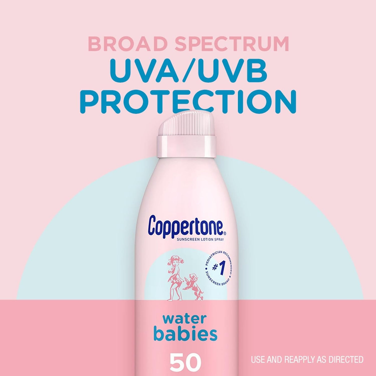 Coppertone Water Babies Sunscreen Spray, SPF 50, 6 oz