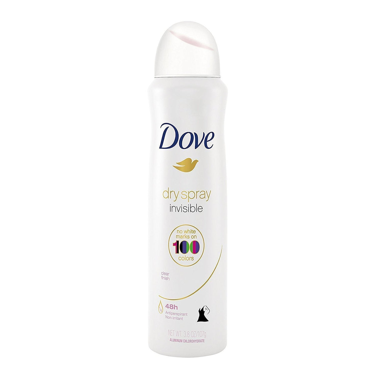 Dove Dry Spray Invisible Antiperspirant, Clear Finish Sheer Fresh Scent, 3.8 oz