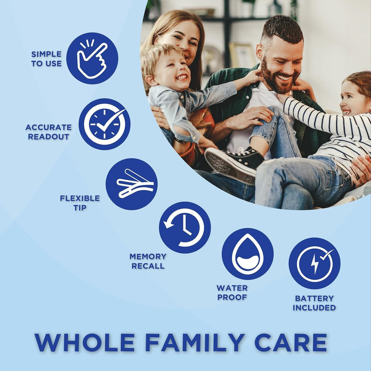 Veridian Oral & Rectal Digital Stick Thermometer, Flex Tip