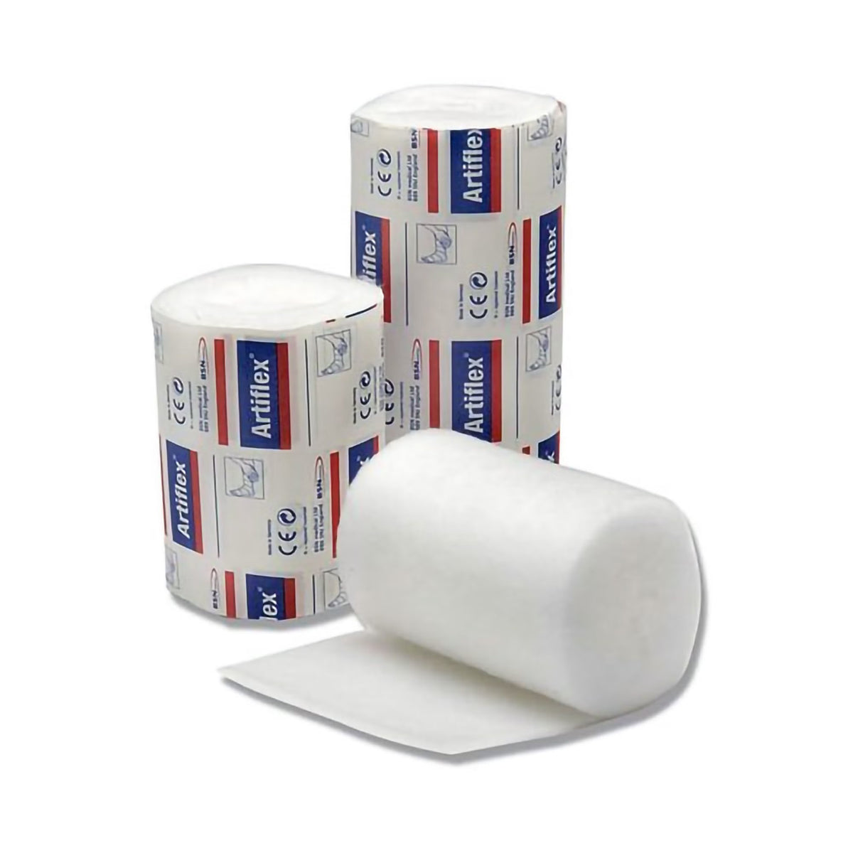 Artiflex Padding Bandage, Undercast Orthopedic Padding Roll, 3.9" x 3.3 yd, White, Polyester / Polypropylene, Non-Sterile - 081164417-Single - LL Medico