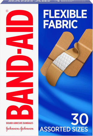 Band-Aid Flexible Fabric Tan Adhesive Strip, Assorted Sizes