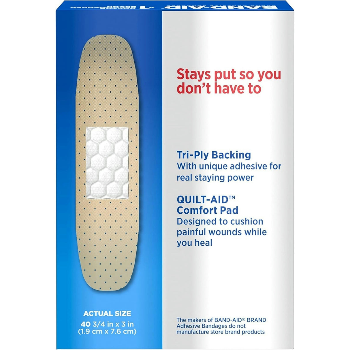 Band-Aid Tru-Stay Adhesive Strip, 3/4 x 3 Inch