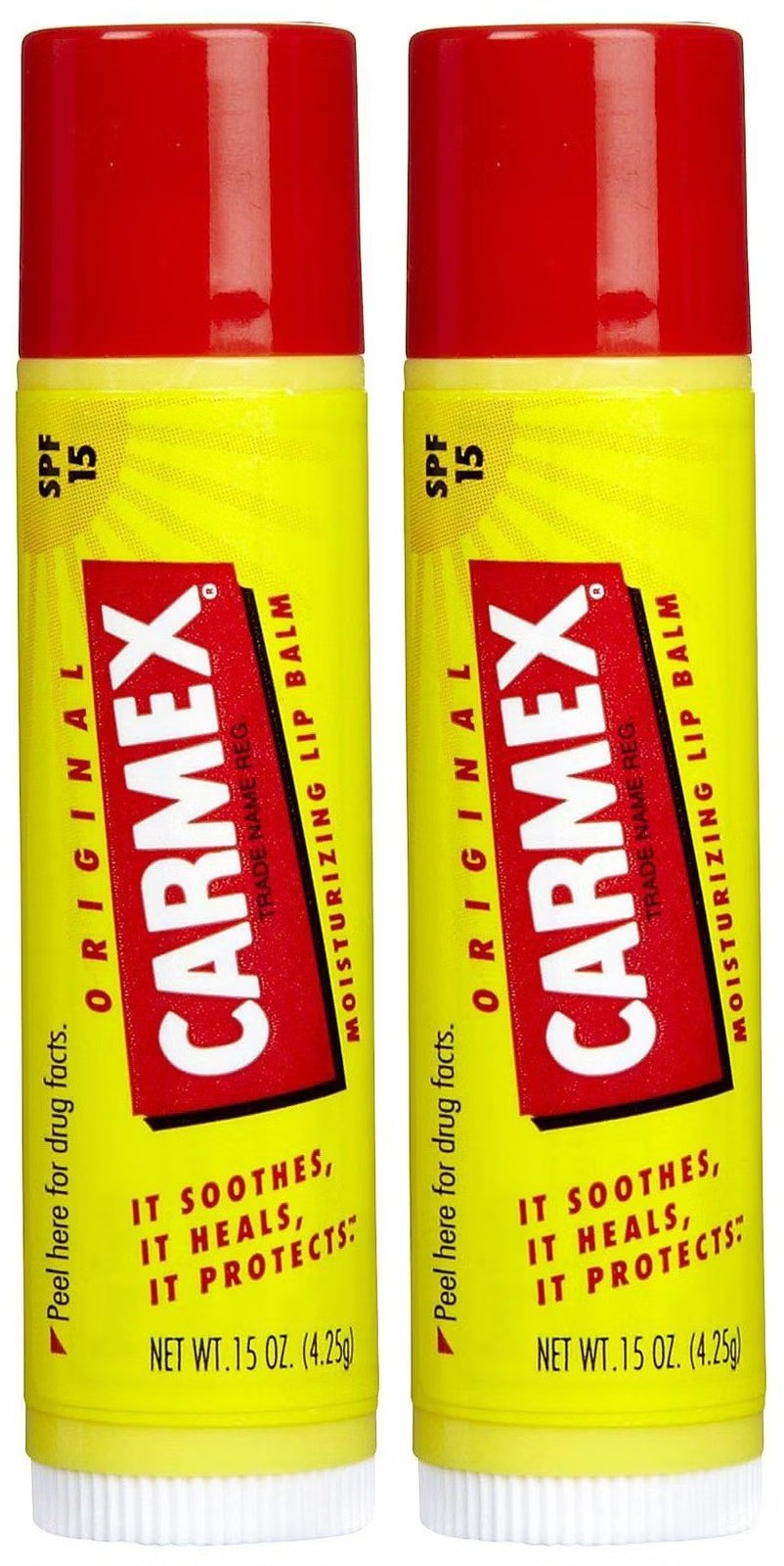 Carmex Minis Moisturizing Lip Balm SPF 15 Tubes, Assorted Flavors, 0.18 oz Each