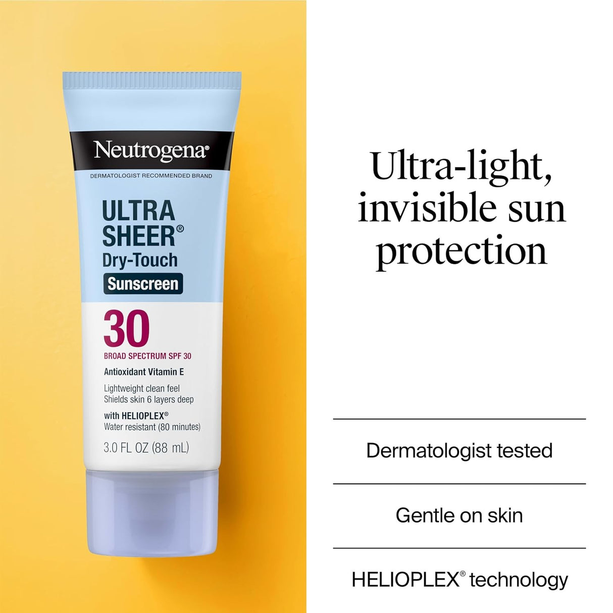 Neutrogena Ultra Sheer Dry-Touch Sunscreen Lotion, SPF 30, 3 fl oz