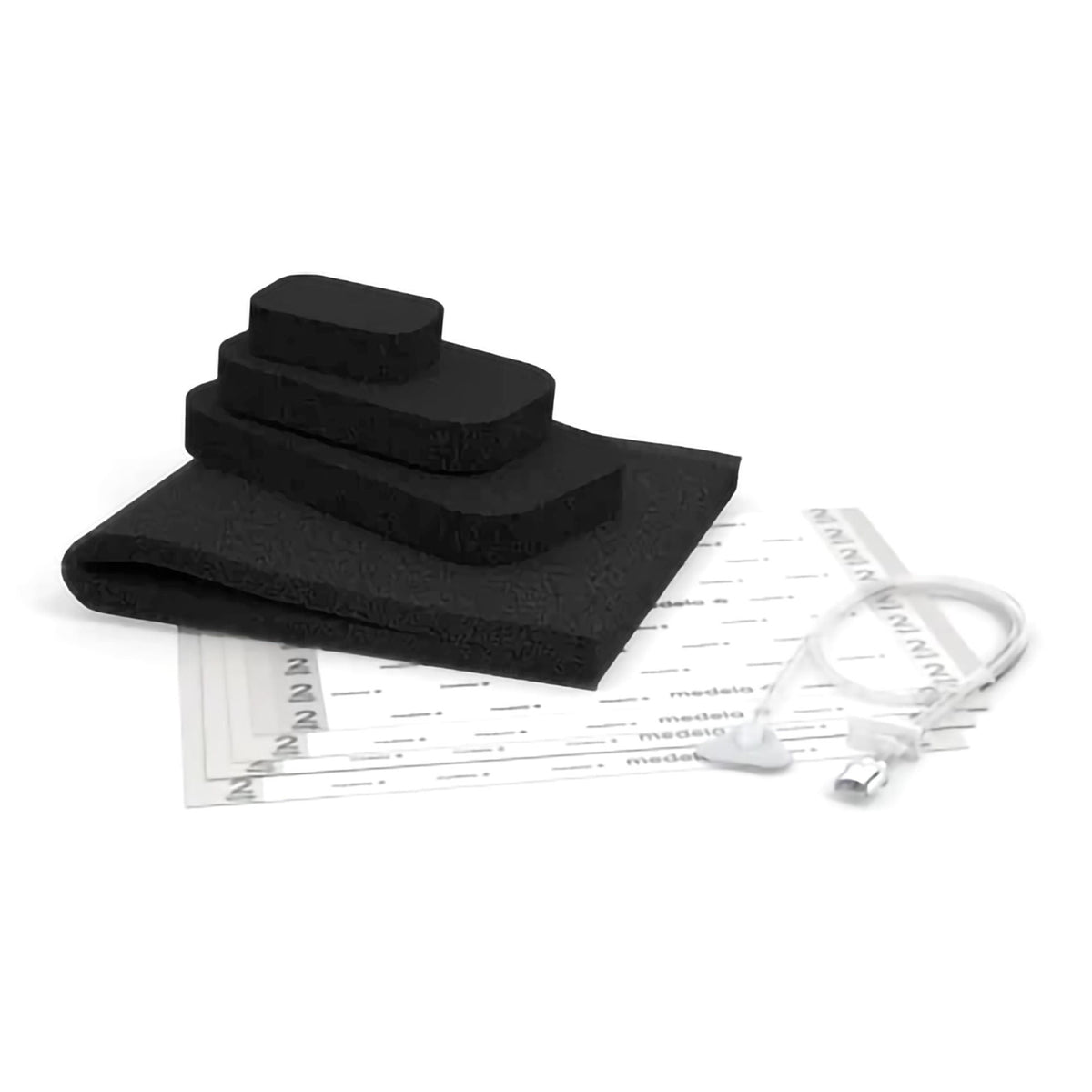 Invia Negative Pressure Foam Dressing Kit, Charcoal Foam, Sterile, Large - 0876227-Single - LL Medico