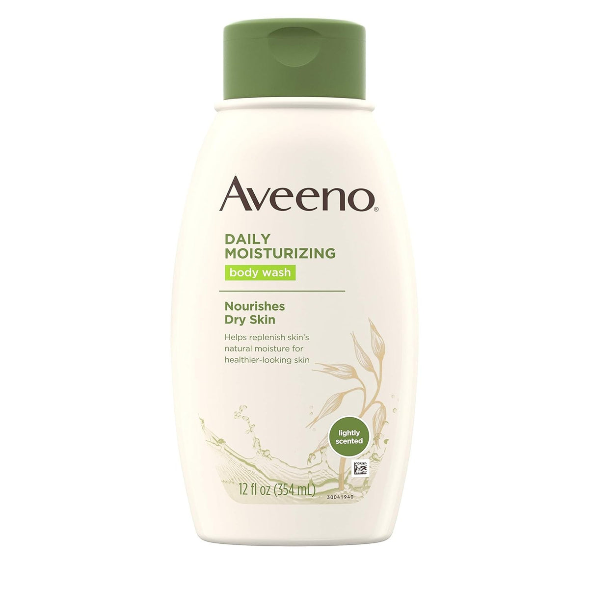 Aveeno Daily Moisturizing Body Wash, Lightly Scented, 33 fl oz, Case of 12