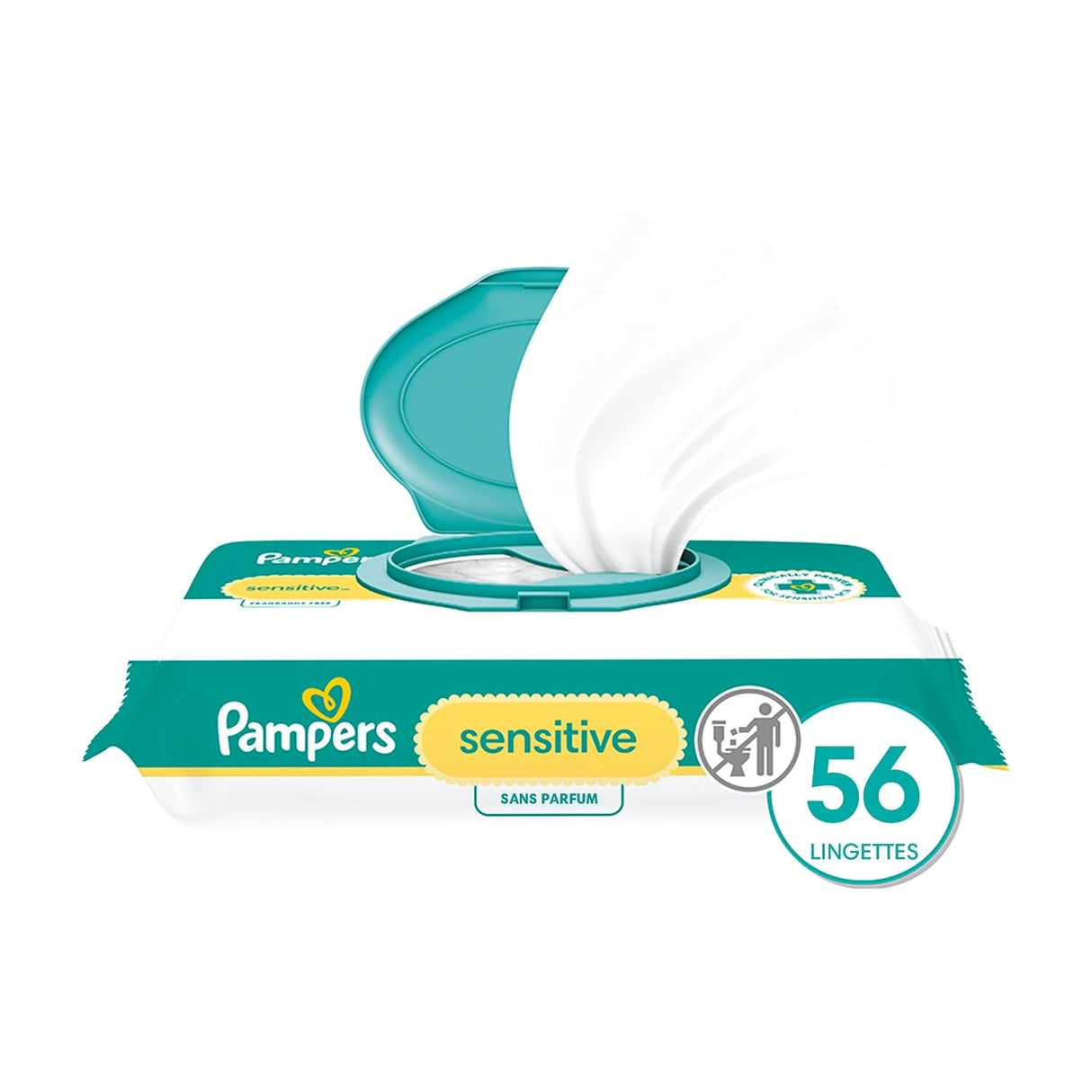 Pampers Sensitive Baby Wipes, Unscented