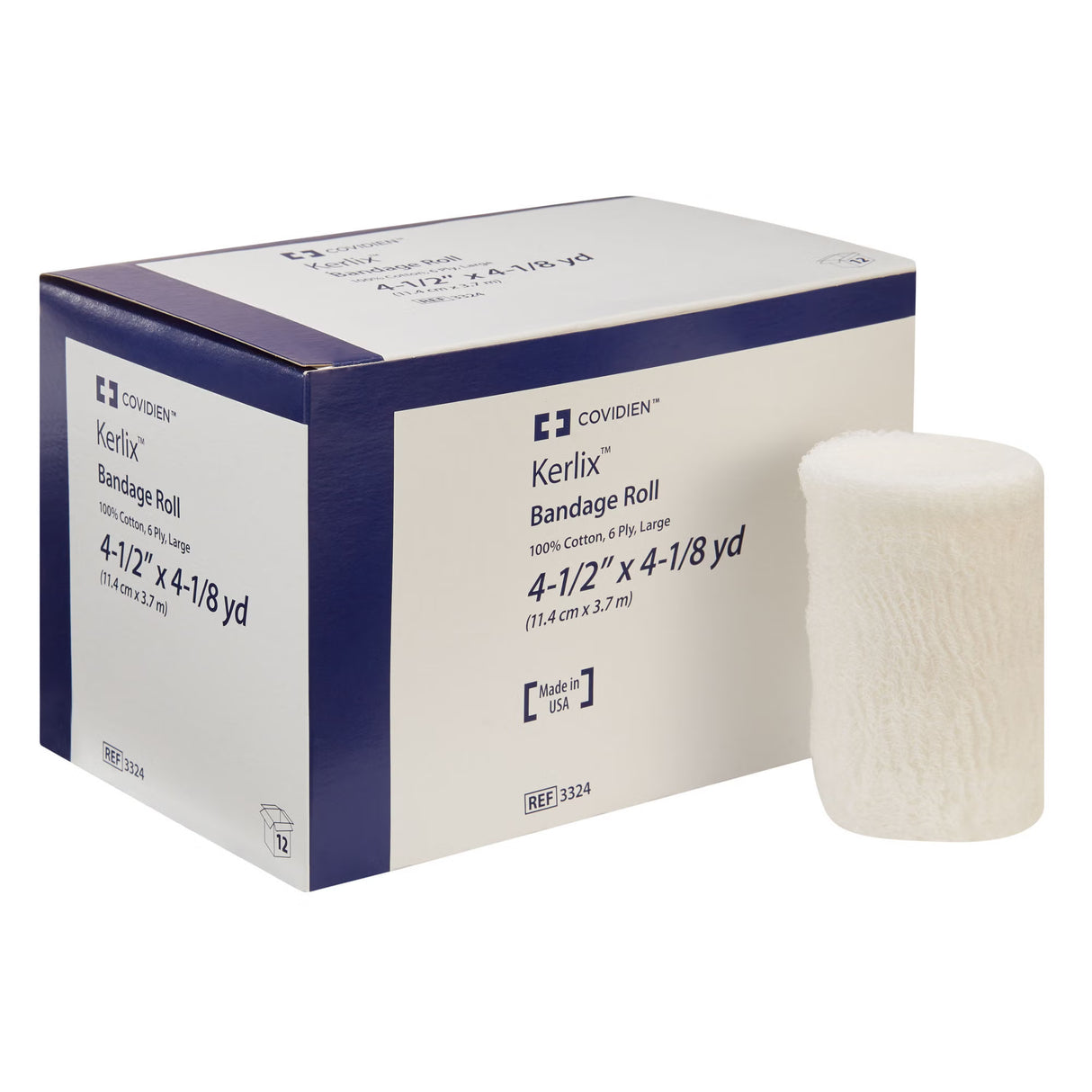 Kerlix Sterile Fluff Bandage Roll, 4-1/2 Inch x 4-1/10 Yard, Six-Ply