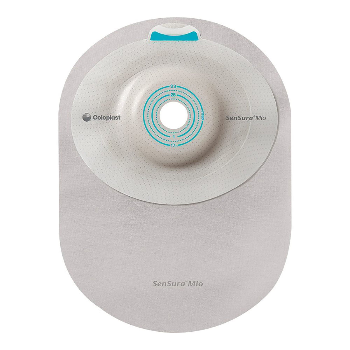 Coloplast SenSura Mio Convex Deep One-Piece Ostomy Pouch, Transparent, Cut-to-Fit 3/8 to 1 11/16", 8 1/4", Box of 10 - 16355 - LL Medico