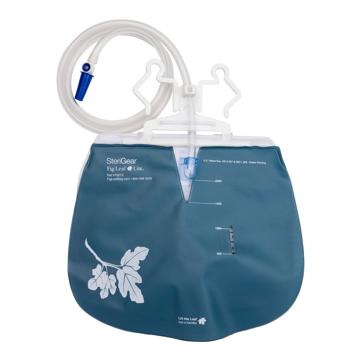 SteriGear Fig Leaf Lite Urinary Drain Bag, 2000 mL - 10273 - LL Medico