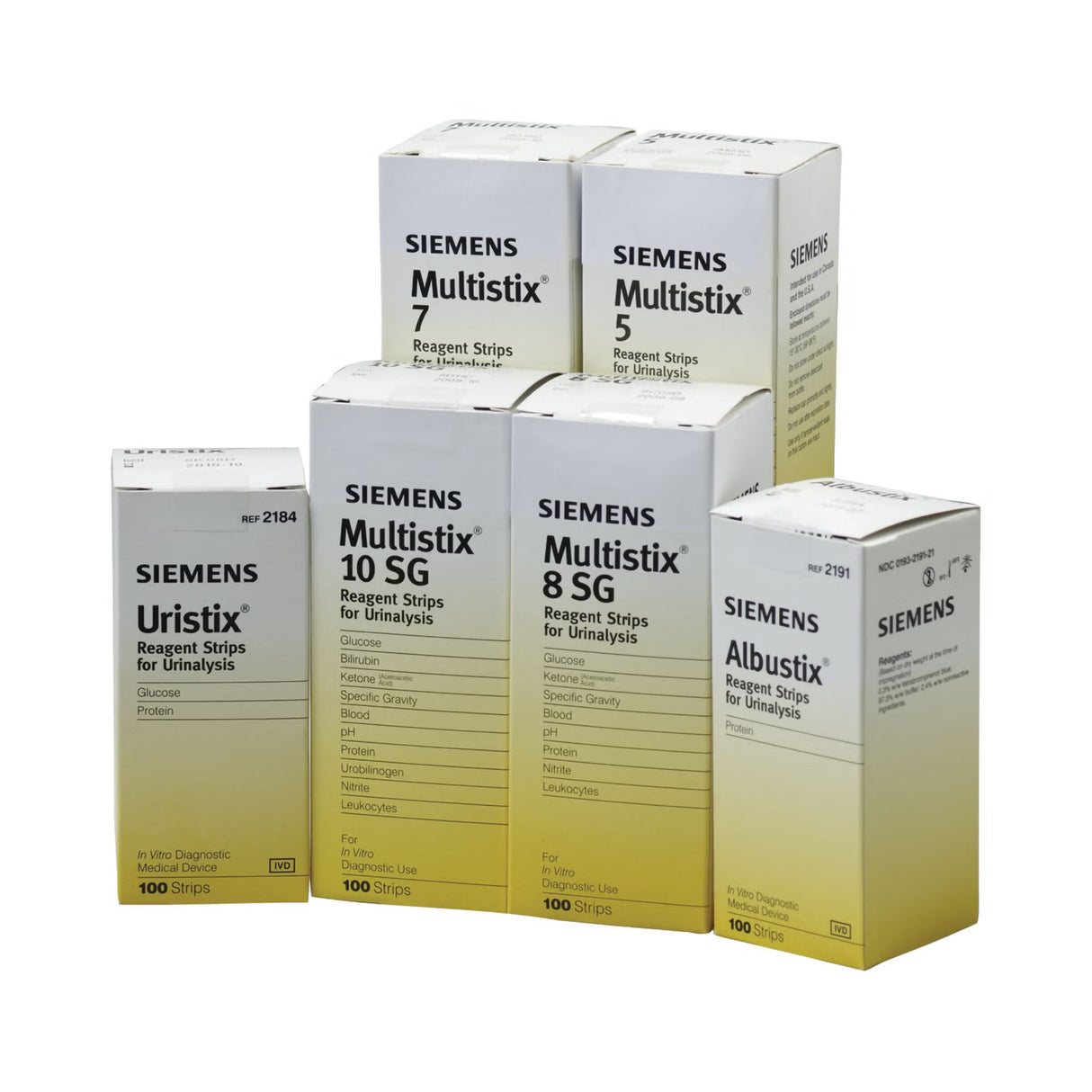 Siemens Multistix 10SG Reagent Strips for Urinalysis, 100 Count