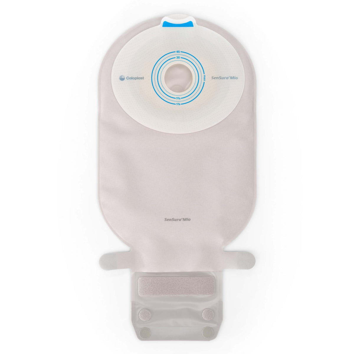 Coloplast SenSura Mio One-Piece Maxi Flat Pre-Cut Drainable Ostomy Pouch, Opaque with Filter, 11", Box of 10 - 10480 - LL Medico