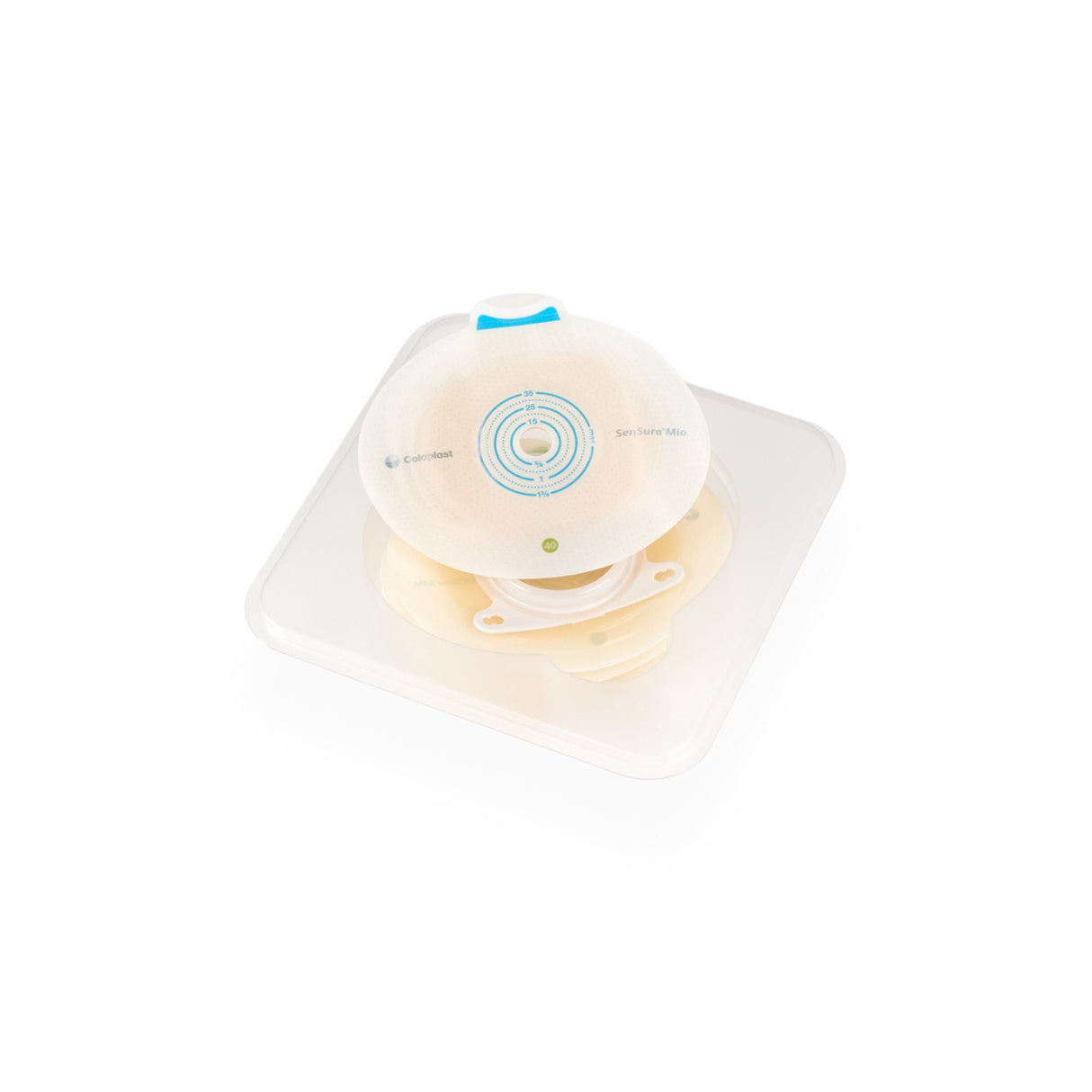 Coloplast SenSura Mio Click Two-Piece Skin Barrier, Flat, Cut-to-Fit, 40 mm Flange