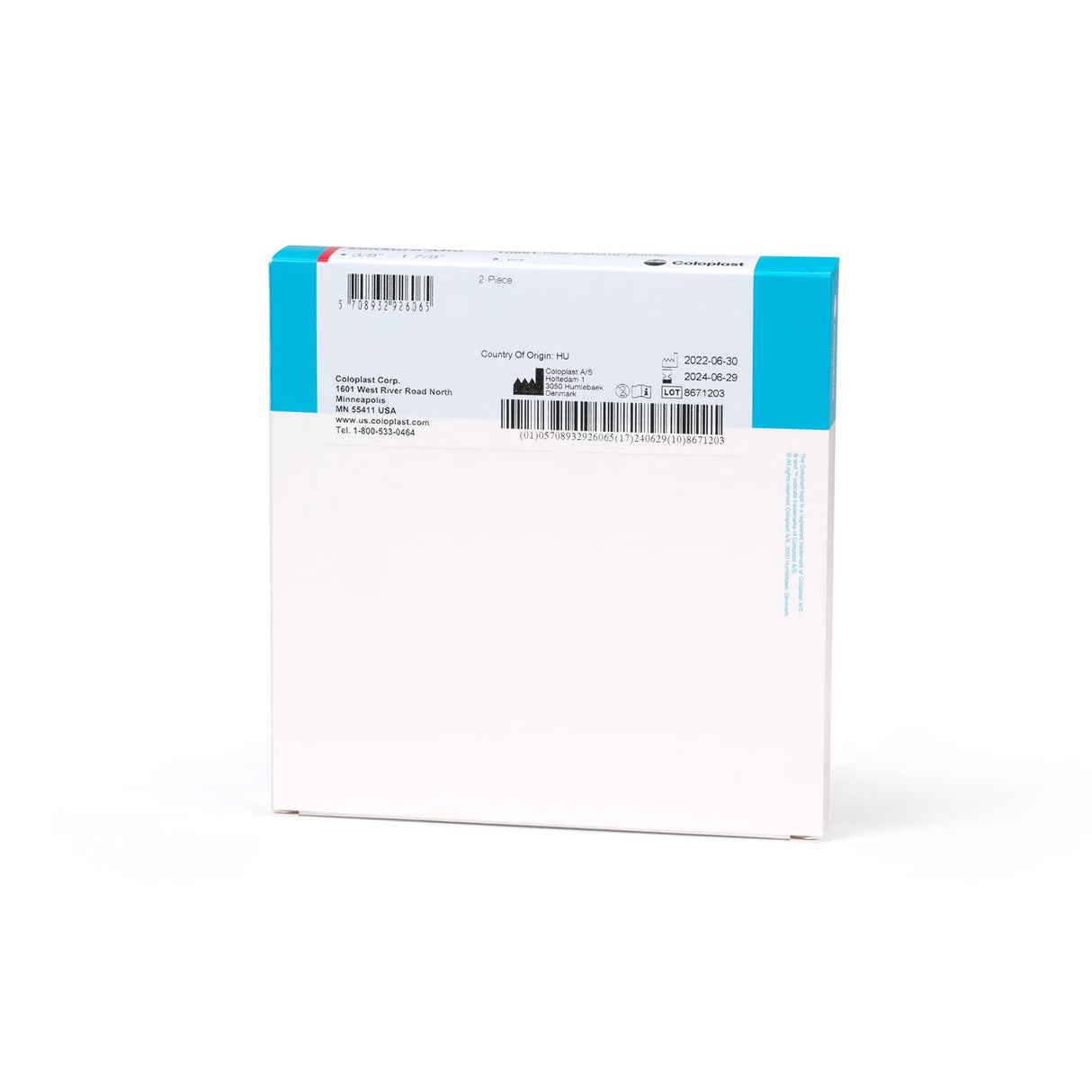 Coloplast SenSura Mio Flex Two-Piece Skin Barrier, Flat, Cut-to-Fit, 50 mm Flange, Red