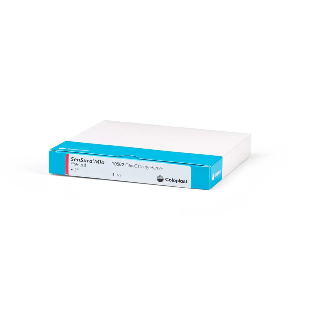 Coloplast SenSura Mio Flex Two-Piece Skin Barrier, Flat, Pre-Cut, 50 mm Flange, Red