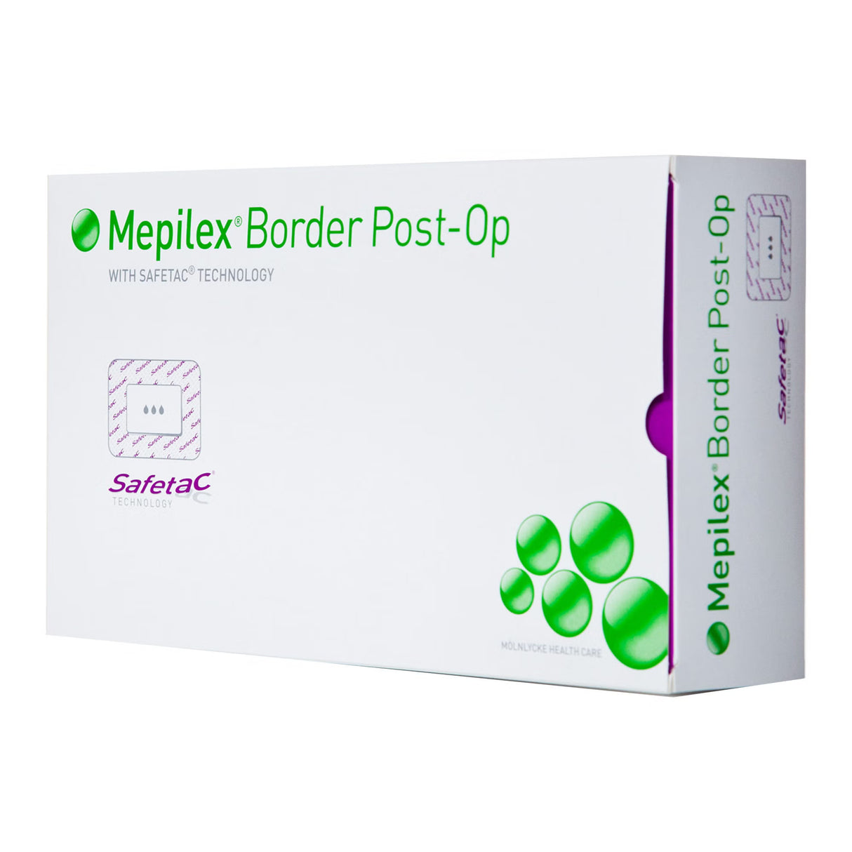 Mepilex Border Post-Op Adhesive with Border Foam Dressing, 4 x 10 Inch